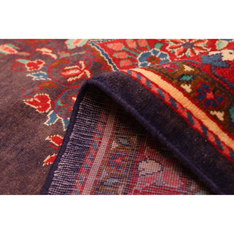 ECARPETGALLERY Hand-knotted Andelz Dark Navy Wool Rug - 4'3 x 11'2