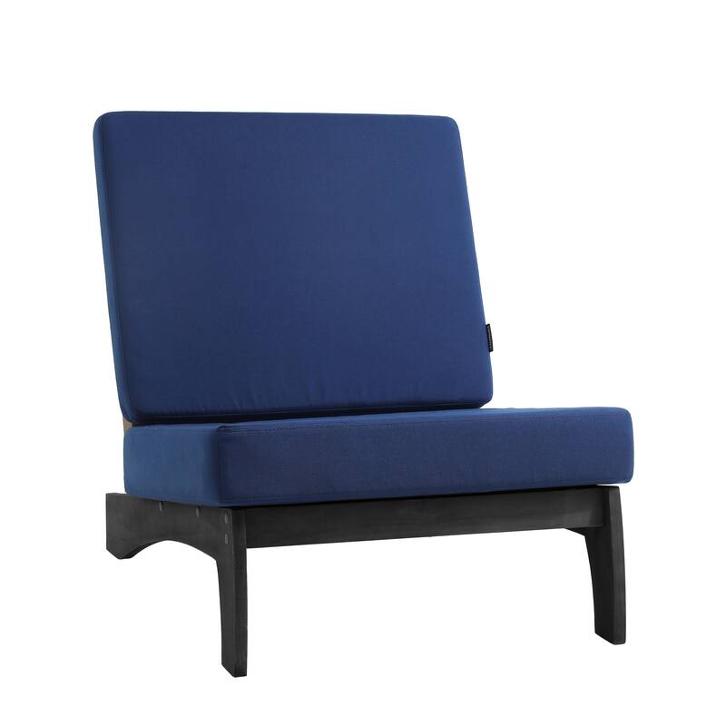 Casual Teak Wood 5-Piece Outdoor Patio Conversation Set