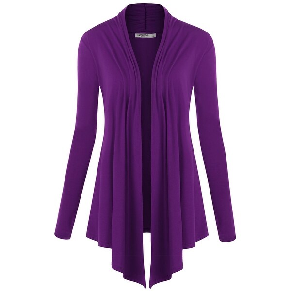 purple cardigan sweater