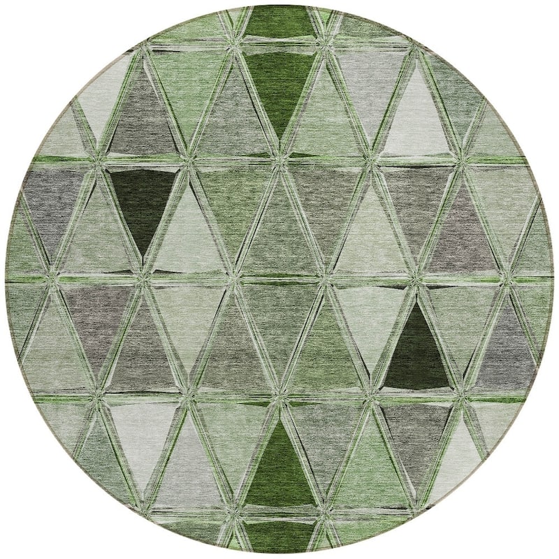 HomeRoots Geometric Transitional Rectangle Outdoor Rug