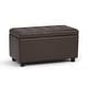 preview thumbnail 27 of 128, WYNDENHALL Essex 34-in. Wide Rectangular Storage Ottoman