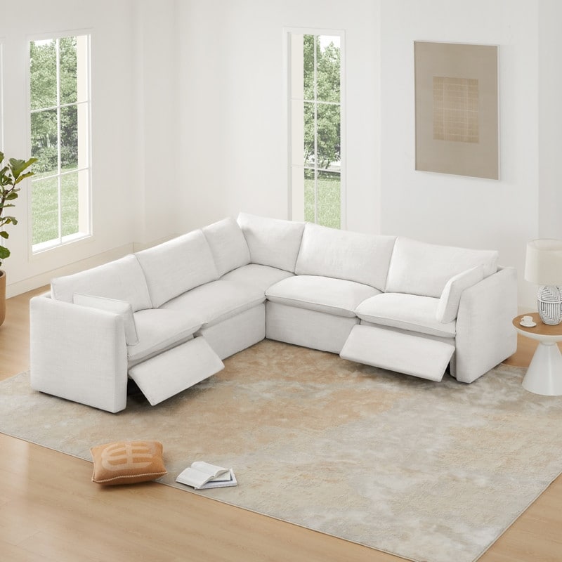Spruce & Spring Cypress Power Reclining Sectional Sofa Couch