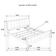 preview thumbnail 5 of 30, Wilkes 51-inch Upholstered Bed Dark Cocoa
