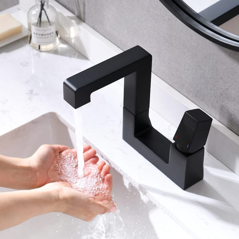 Single Handle Single Hole Bathroom Sink Faucet