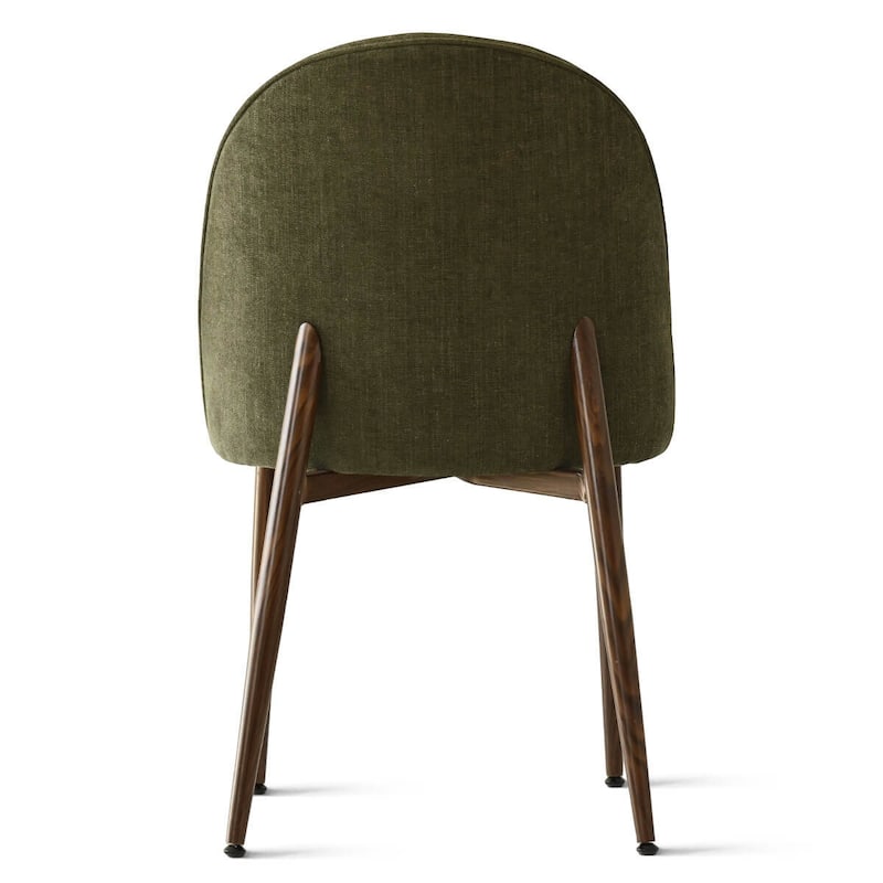 Upholstered Back Chenille Dining Chair (Set of 2)