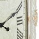 preview thumbnail 4 of 16, White Wooden Carved Acanthus Floral Wall Clock with Distressing