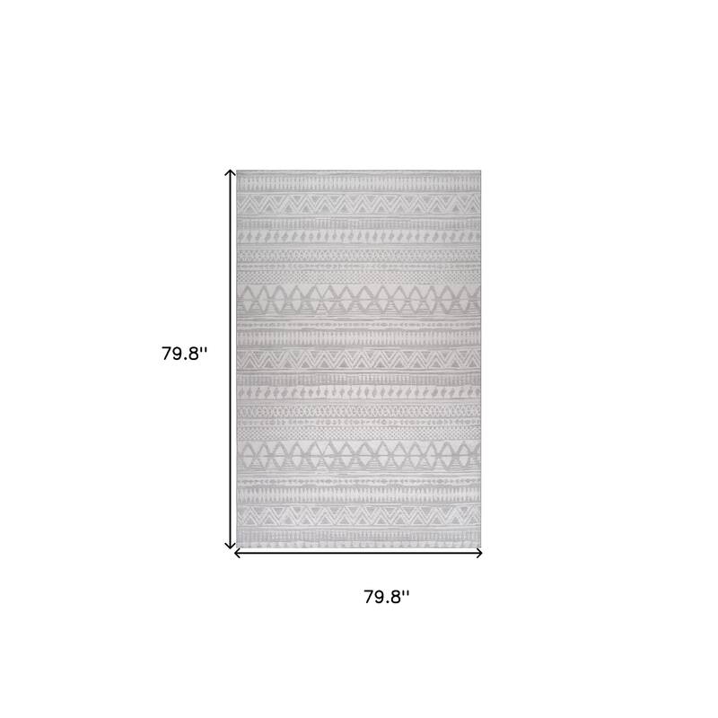 Bibiz Distressed Abstract Stain Resistant Woven Low Pile Area Rug By HomeRoots
