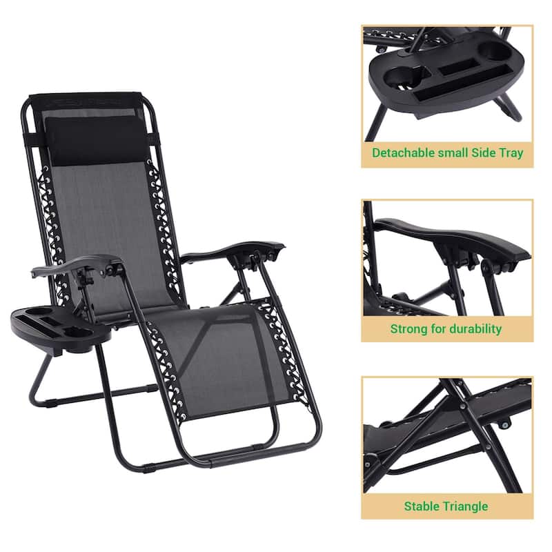 LIVOOSUN Zero Gravity Patio Chairs (Set of 2)