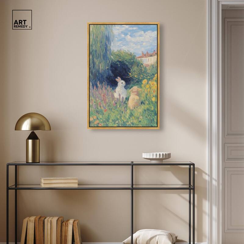 Quiet Gardeners Canvas by Art Remedy