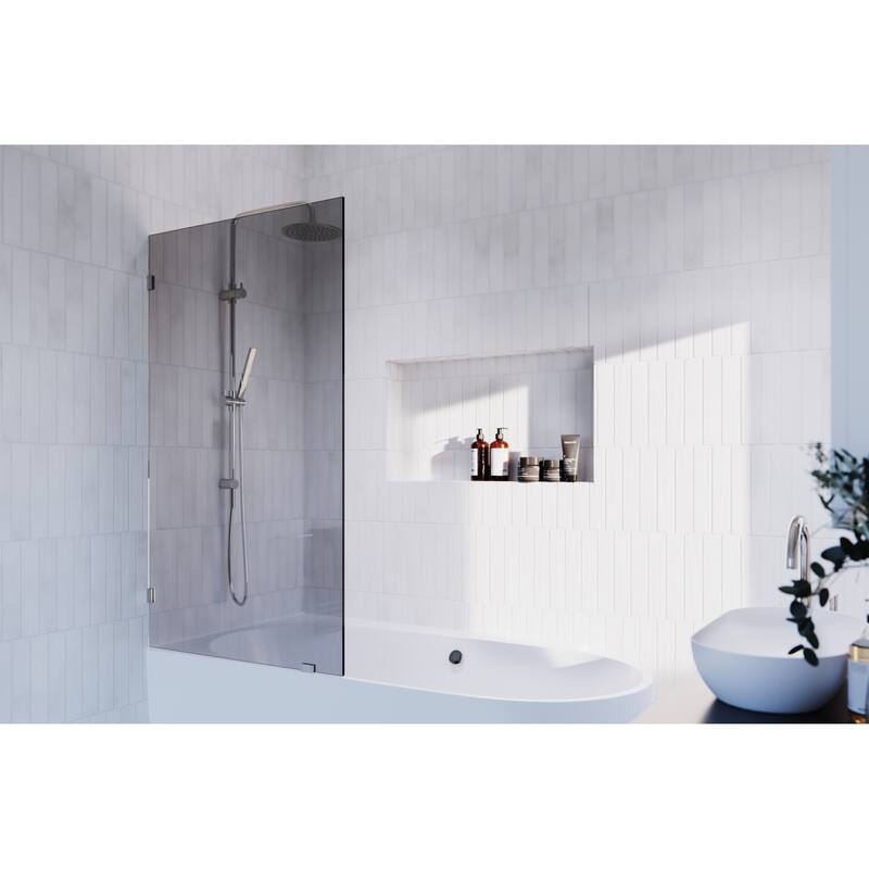Glass Warehouse GTBF-34 Ursa 58-1/4" High x 34" Wide Shower Screen