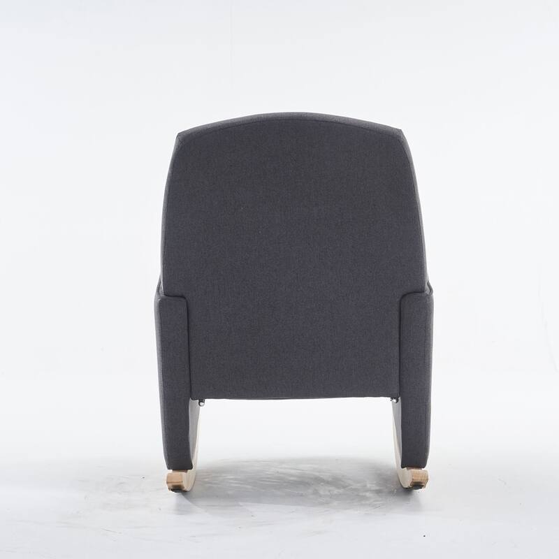 Modern Nursery Rocking Chair With Adjustable Footrest