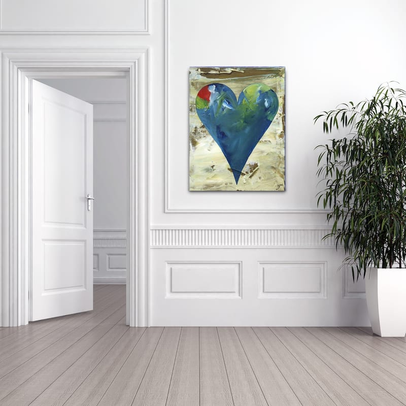 'Deborah' Heartwork Wrapped Canvas Wall Art