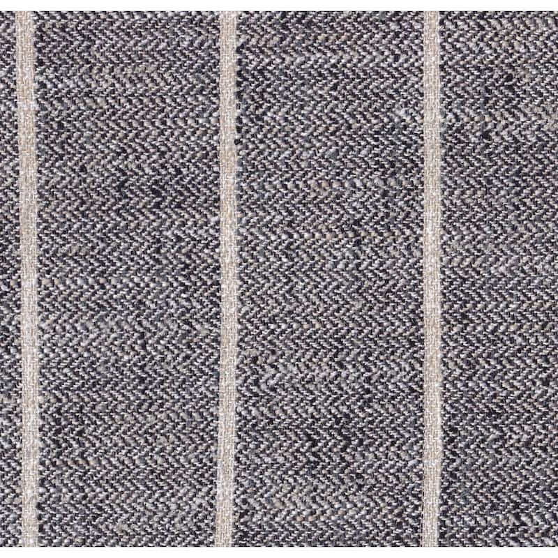 HomePop Rounded back Upholstered Counter stool-Gray Woven
