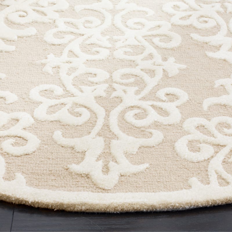 SAFAVIEH Handmade Bella Marilyne Modern Floral Wool Rug