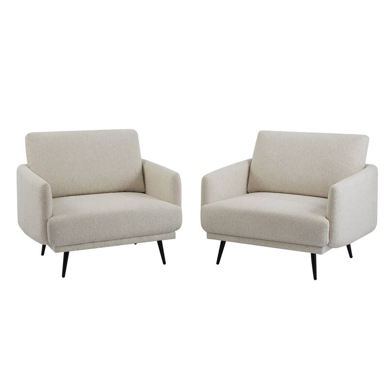 Karaka 37.5"W Oversized Armchair Leisure Sofa Accent Chair (Set of 2)