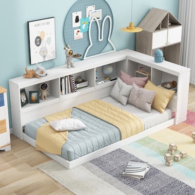 Wood Daybed with Storage Cabinets and USB Ports