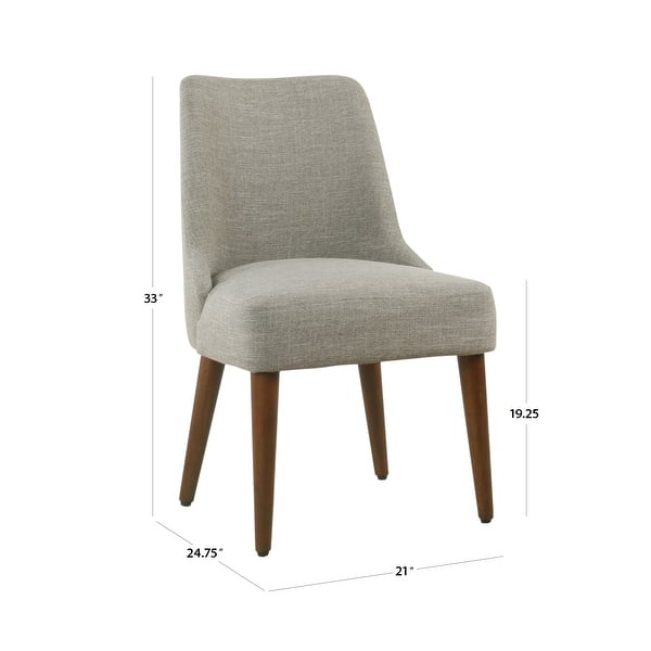 dimension image slide 0 of 2, HomePop Hemet Gayle Grey Upholstered Side Chair