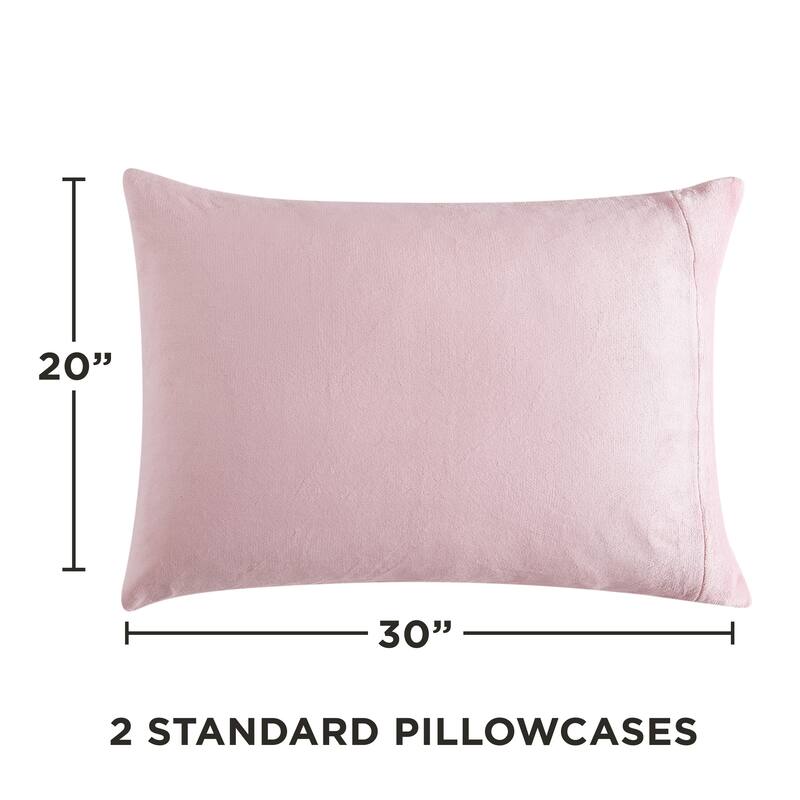 Juicy Couture Plush Sheet and Pillow Cases Set
