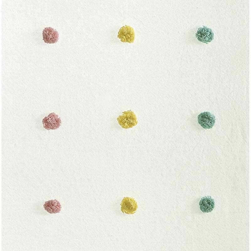 Cotton Jacquard Pom Pom Curtain Panel(Only 1 Pc Panel)