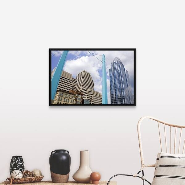 Shop Great American Insurance Tower Cincinnati Ohio Black Float Frame Canvas Art Overstock 25500691