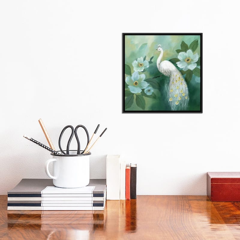iCanvas "Proud Peacock" by Nan Framed Canvas Print