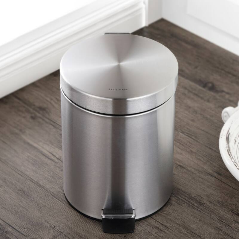 happimess Oscar 8-Gallon Step-Open Trash Can and Mini Trash Can