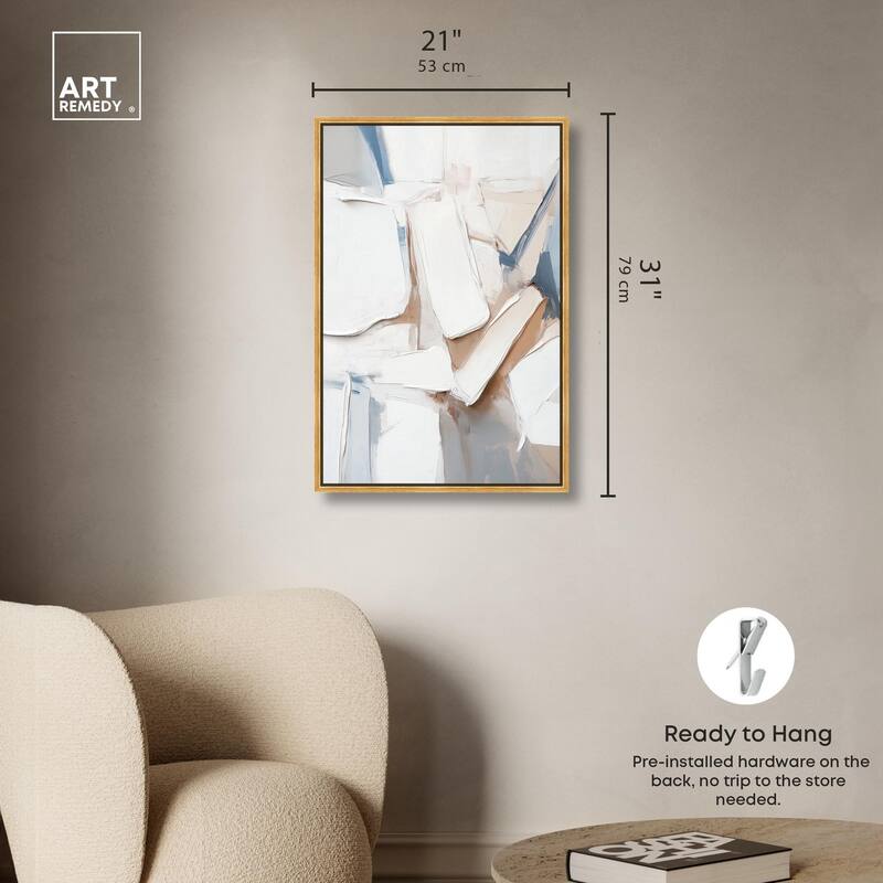 Bone and Beige II Canvas by Art Remedy