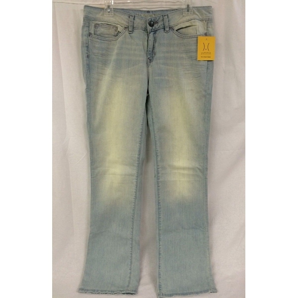 Yummie Tummie Slimming Mid Rise Straight Leg Denim, Sun Bleached, 25. Opens flyout.