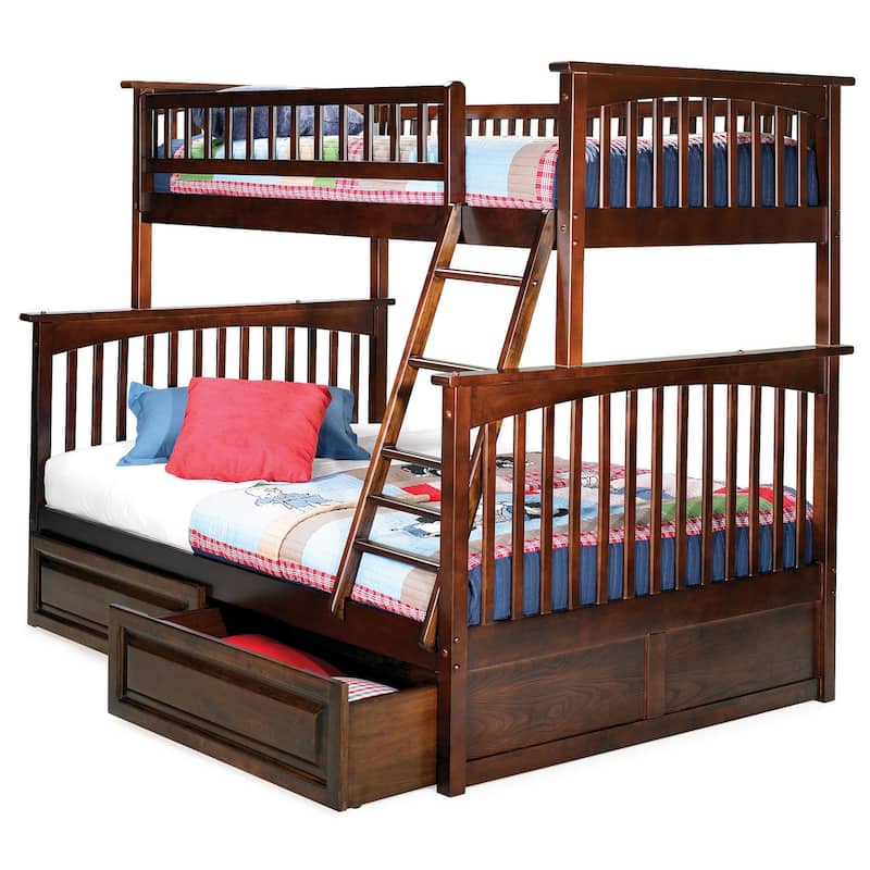 Bunk Bed with Drawers - Space Saving Design, Sturdy Frame & Turbo Charger