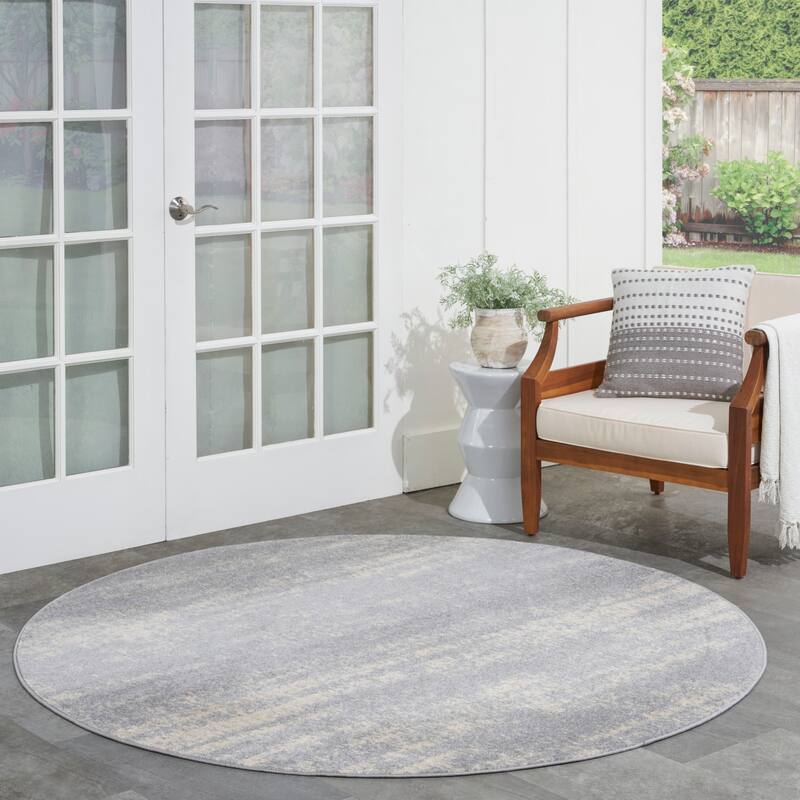 Nourison Sandy Indoor/Outdoor Abstract Area Rug