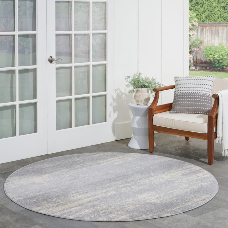 Nourison Sandy Indoor/Outdoor Abstract Area Rug