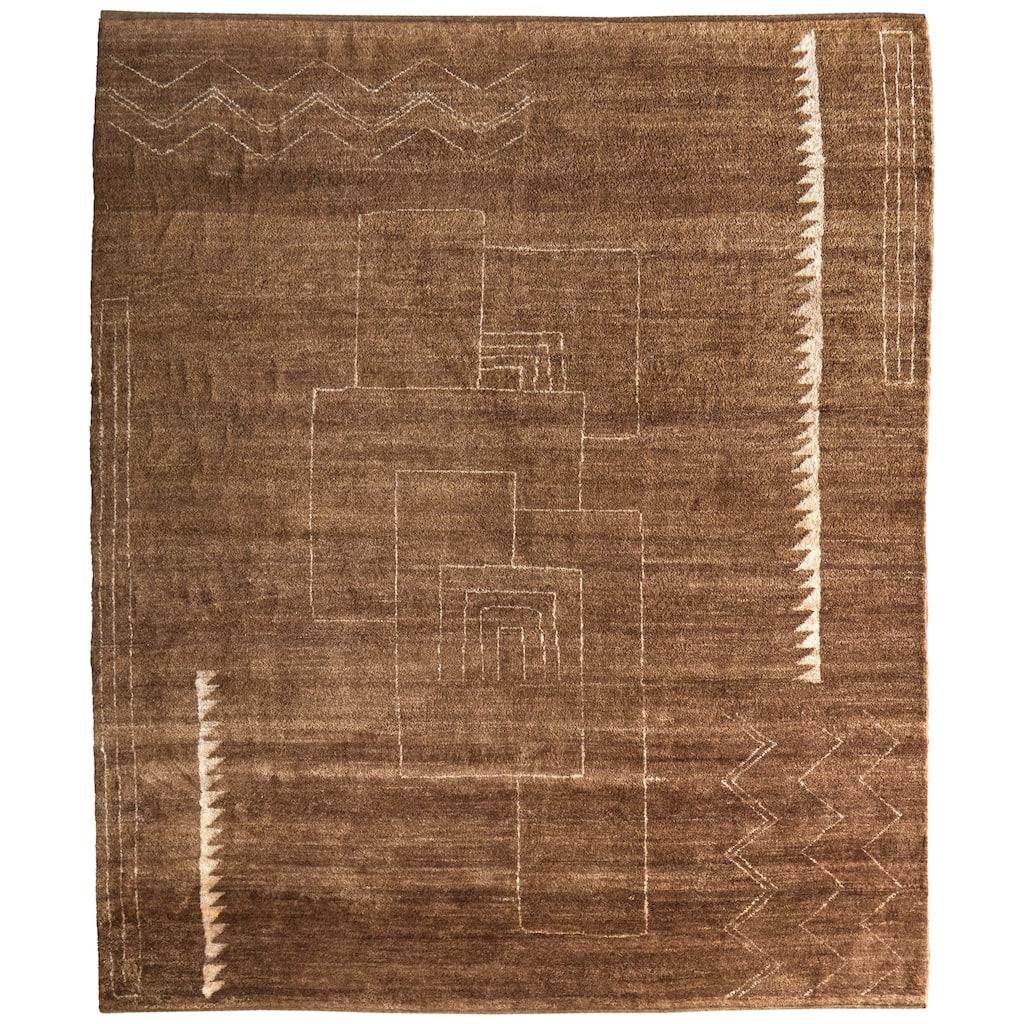 Grand Bazaar Fitzroy Hand Knotted Abstract Modern Area Rug