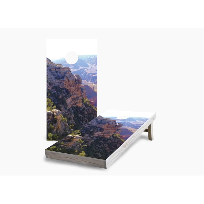 Grand Canyon Cornhole Game (Choose Wraps or Boards) - 2x4 Boards (24" x 48") - Include Hole Lights