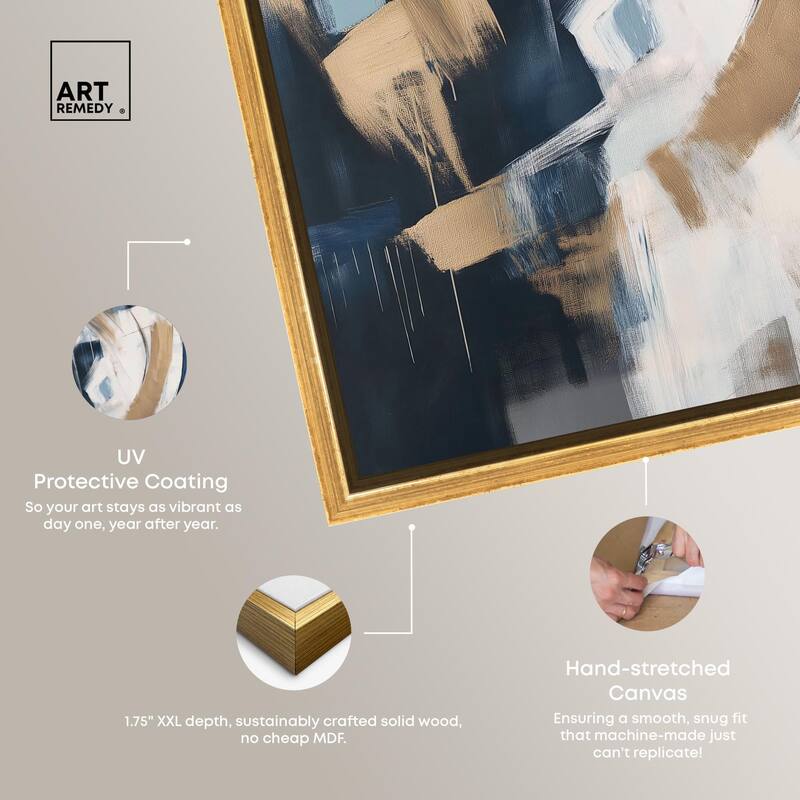 Golden Vortex I Canvas by Art Remedy