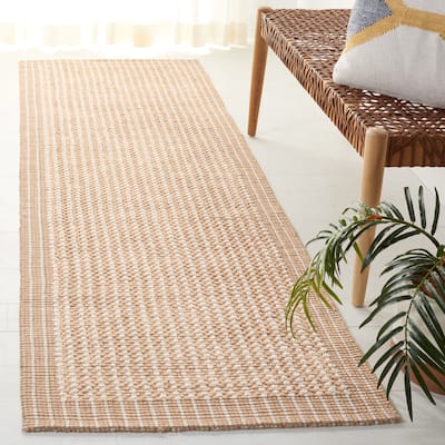 SAFAVIEH Handmade Natural Fiber Kaarin Jute Rug - Ivory/Beige - 2' x 6' Runner