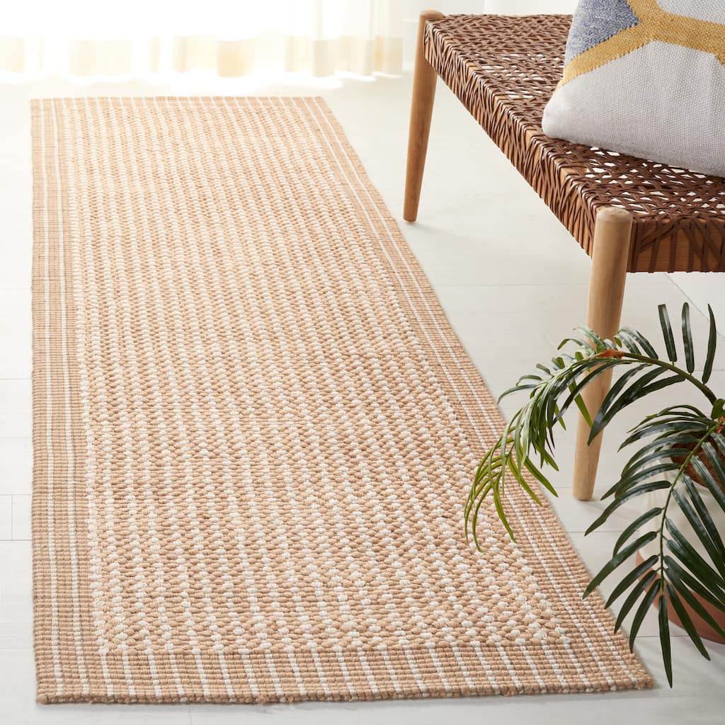 SAFAVIEH Handmade Natural Fiber Kaarin Jute Rug - Ivory/Beige - 2' 6" x 6'