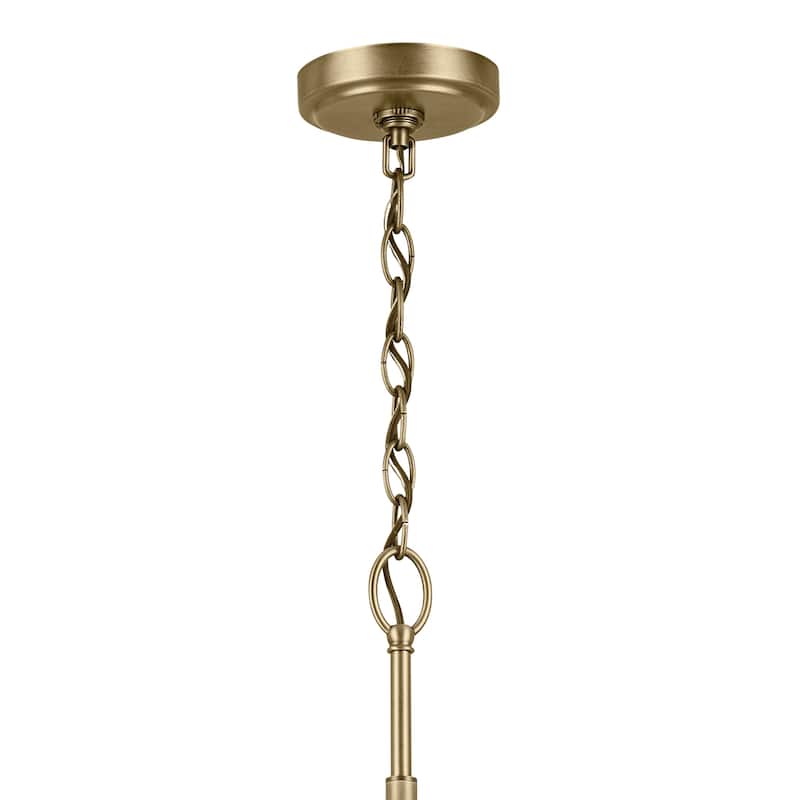 Kichler Lighting Winslow 27 in. 9-Light Natural Brass Chandelier - 27 in