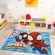 preview thumbnail 3 of 2, Licensed Marvel Spiderman 'Spidey & Friends' Youth Digital Print Area Rug - 4' 6" x 6' 6"