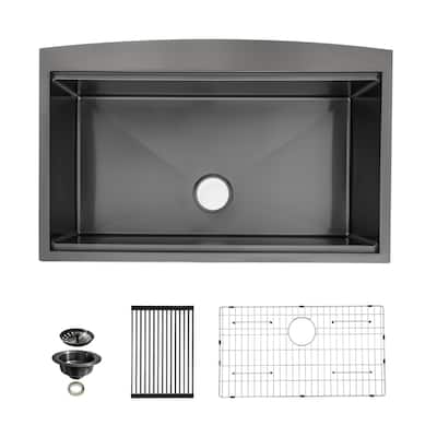 Mother's Day gift: Lordear 30 inch Single Bowl Stainless Steel Undermount Kitchen Sink 16 Gauge - 30x18x10