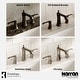 preview thumbnail 31 of 29, Karran Woodburn Widespread Three-Hole 2-Handle Bathroom Faucet with Matching Pop-Up Drain
