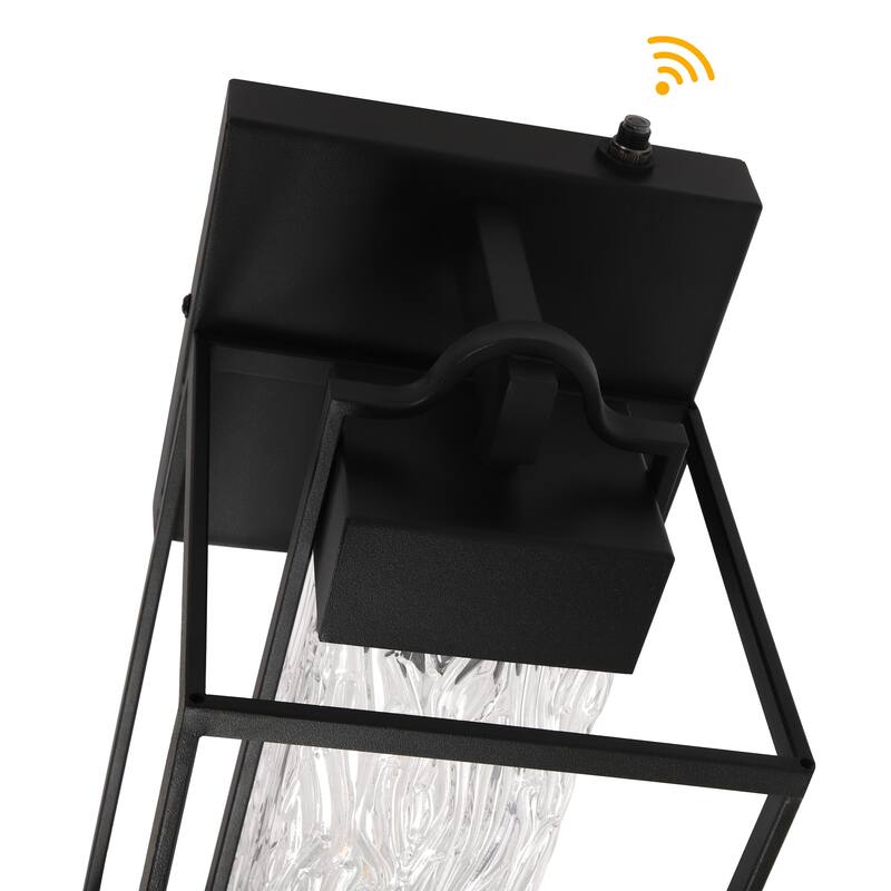 Outdoor Wall Light Dusk to Dawn with Glass Shade 2 Pack