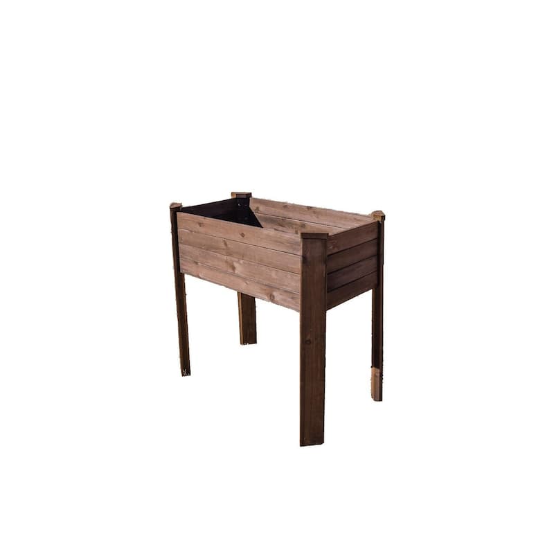 Zylina Raised Garden/ Planter- Dark Brown - 34 x 19 x 31