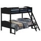preview thumbnail 13 of 32, Twin over Full Bunk Bed with Camelback Headboard & Guardrails, White