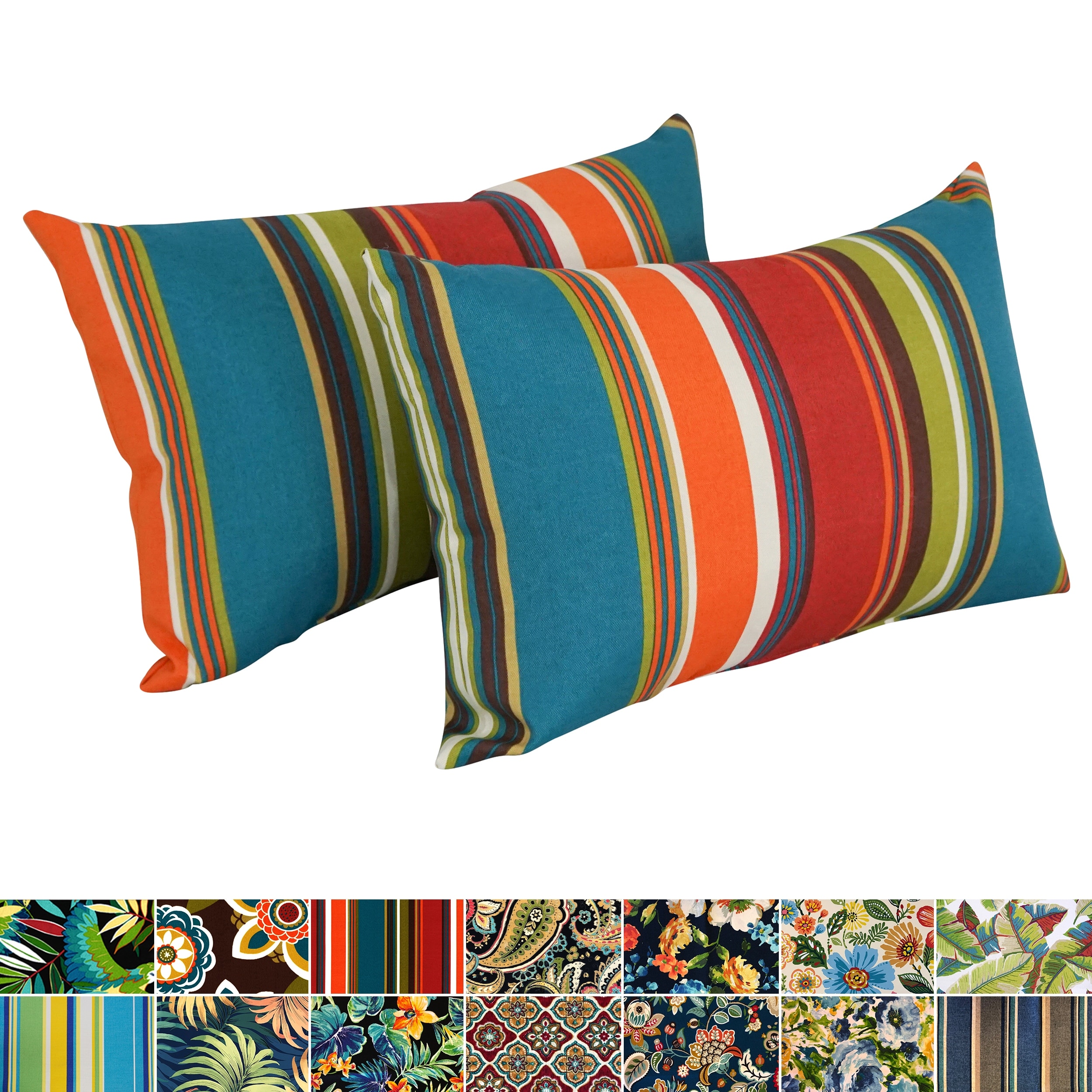Outdoor toss best sale pillows
