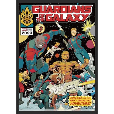 Guardians of the Galaxy - Comic Cover Framed Art Poster - 24 x 36 Inch