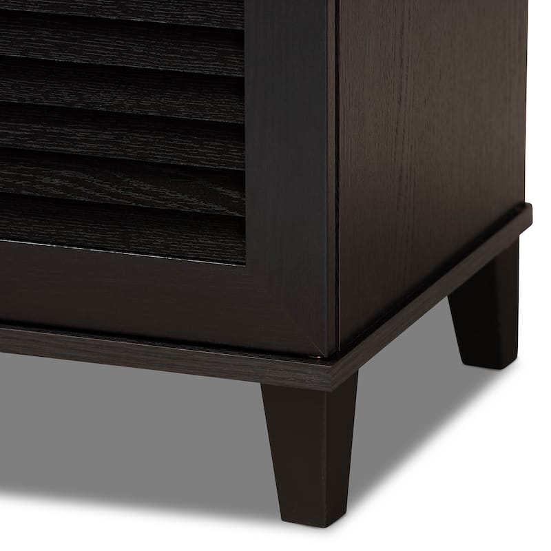 Porch & Den Espresso Wood 3-door Cabinet