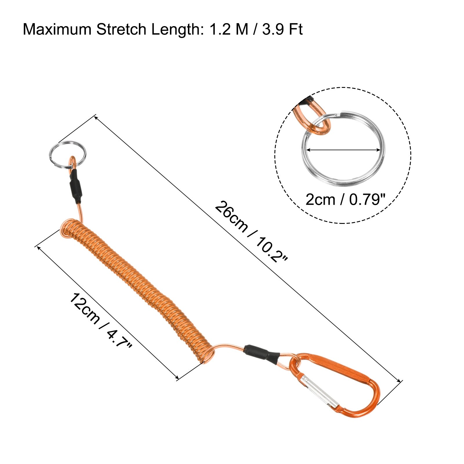 Fishing Tools Lanyards, Safety Cords Spiral Lanyard Tether Retractable -  Bed Bath & Beyond - 36277795