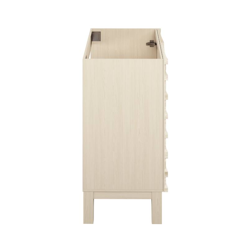 Cascade 30" Freestanding Bathroom Vanity Cabinet Without Top In White Oak - 30