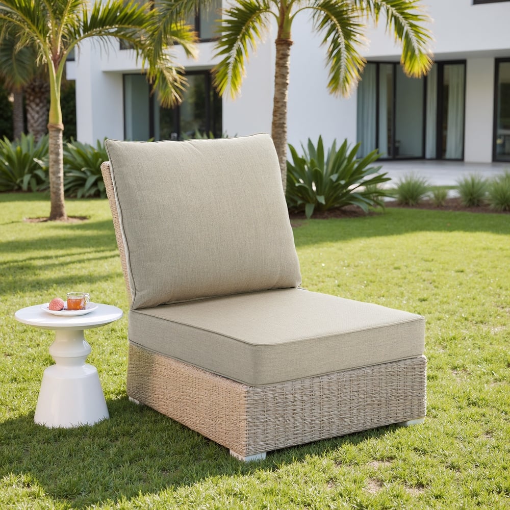 24"x23" Deep Seat Sunbrella Thick Cushion For Outdoor Club Chair,Rocking Chair