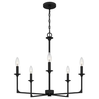 Prescott 5-Light Matte Black Chandelier